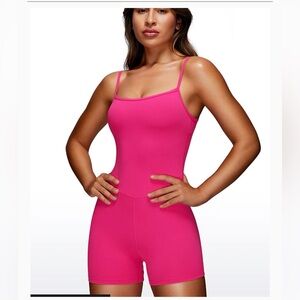 CRZ YOGA Hot Pink Shapewear Bodysuit